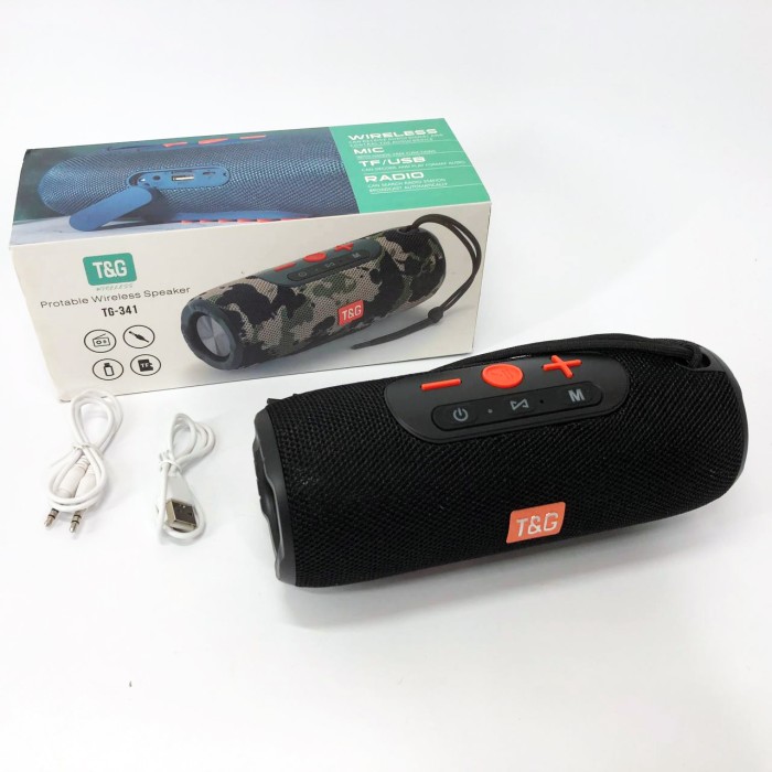 Bluetooth-колонка з usb-портом TG341, Бездротова портативна колонка для музики, Блютуз акустика з радіо TN-25