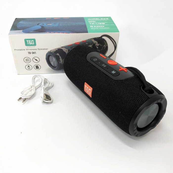 Bluetooth-колонка з usb-портом TG341, Бездротова портативна колонка для музики, Блютуз акустика з радіо TN-25