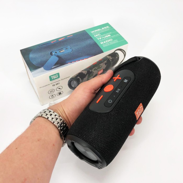 Bluetooth-колонка з usb-портом TG341, Бездротова портативна колонка для музики, Блютуз акустика з радіо TN-25