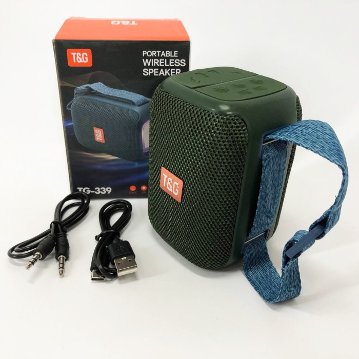 Колонка активна акумуляторна TG339, Bluetooth колонка з USB і AUX входом Гучна Bluetooth CA-49