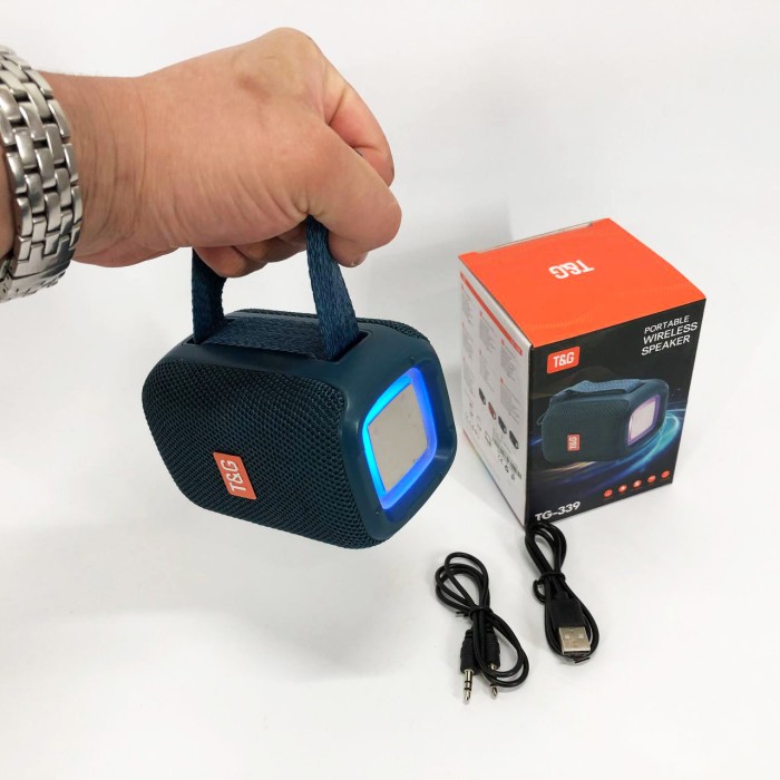 Bluetooth колонка для вулиці, Портативна bluetooth колонка з різнокольоровим підсвічуванням AM-58