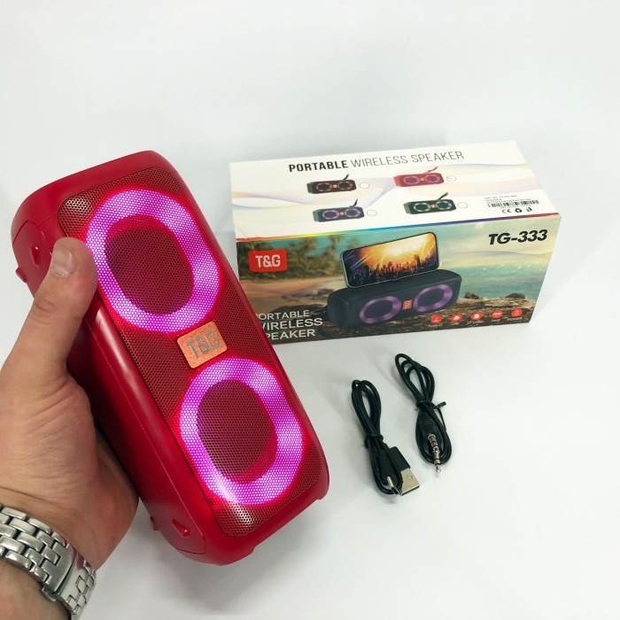 Колонка музична з підсвічуванням bluetooth, Колонка для домашньої вечірки, Блютуз акустика з радіо JF-10