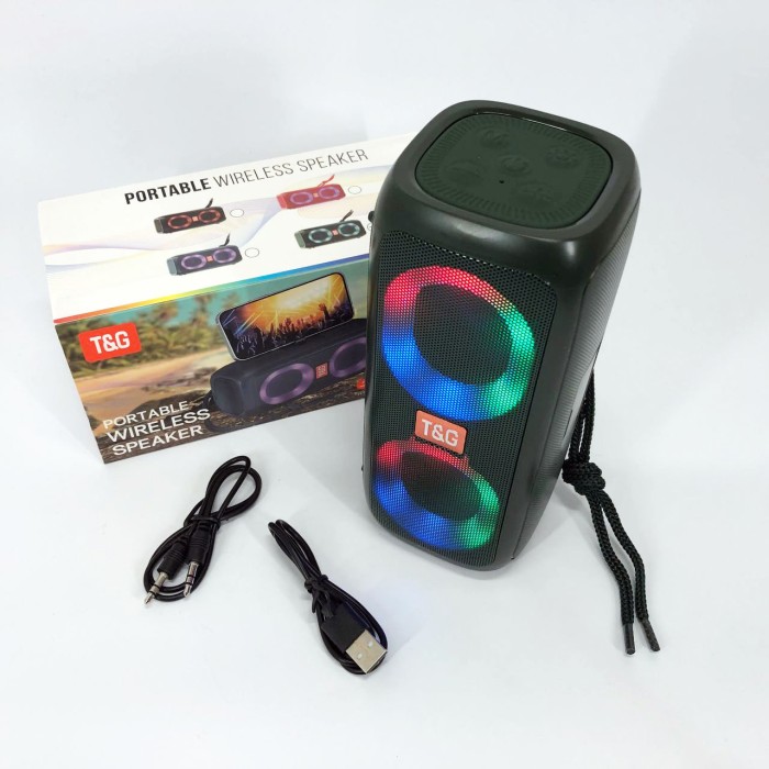 Акустична Bluetooth колонка зі світловою музикою, Портативна колонка зі світлодіодним підсвічуванням OS-77