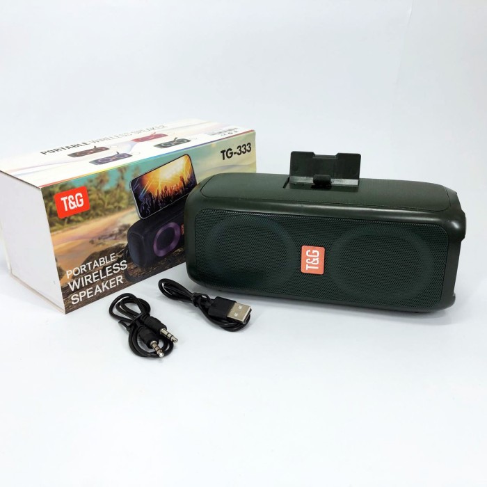 Портативна Bluetooth колонка AUX TG333, Акустична Bluetooth колонка зі світловою музикою DA-92
