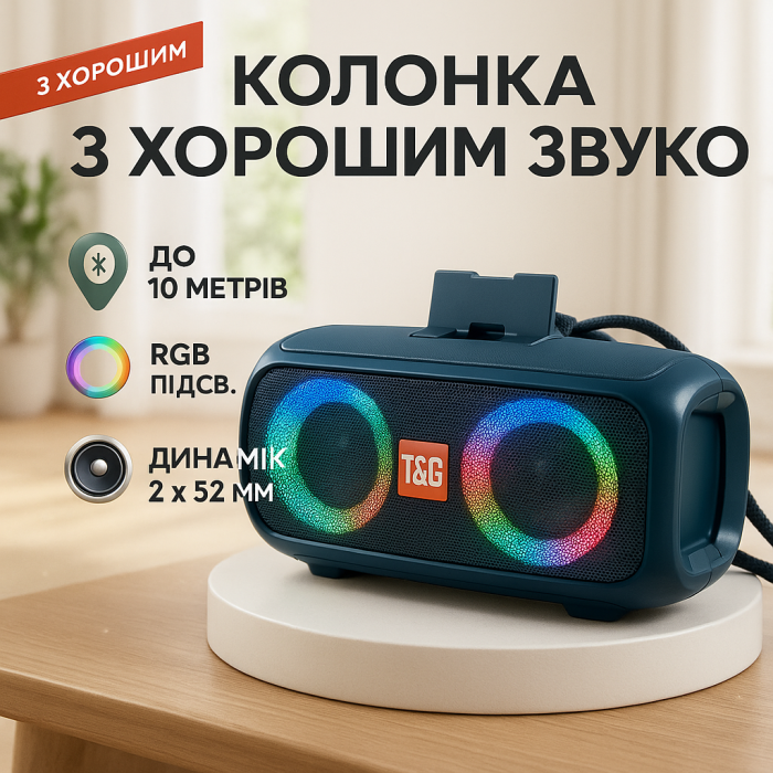 Bluetooth колонка з функцією радіо TG333, Портативна блютуз колонка Bluetooth для вулиці LC-86