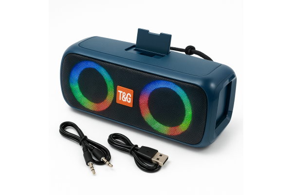 Bluetooth колонка з красивим підсвічуванням, Колонка з підсвічуванням і зарядкою акумуляторна OB-35