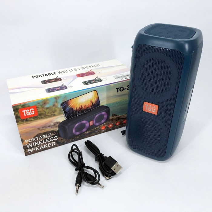 Блютуз колонка з гарною підсвіткою TG333, Bluetooth колонка з DR-427 різнокольоровим підсвічуванням