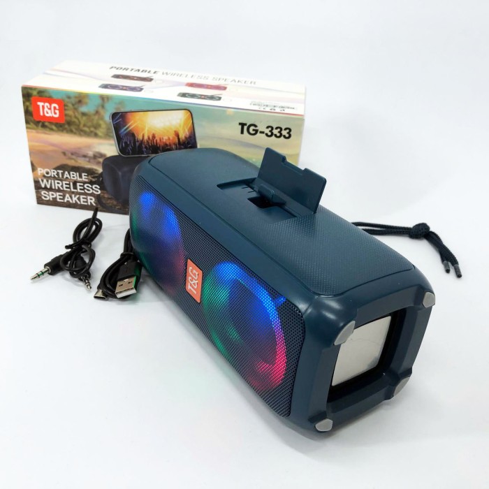 Блютуз колонка з гарною підсвіткою TG333, Bluetooth колонка з DR-427 різнокольоровим підсвічуванням