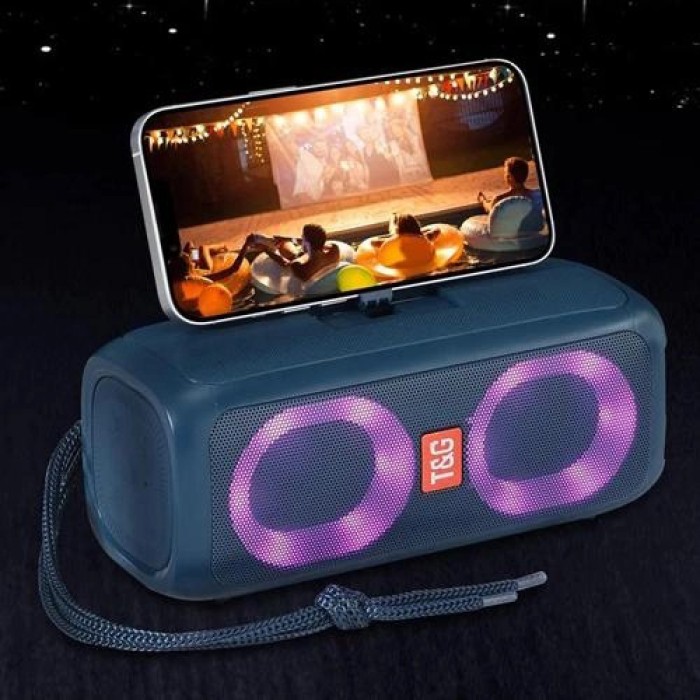 Блютуз колонка з гарною підсвіткою TG333, Bluetooth колонка з DR-427 різнокольоровим підсвічуванням