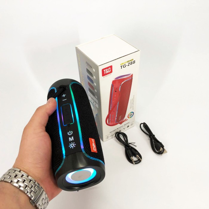 Bluetooth колонка з красивим підсвічуванням, Маленька колонка для вулиці Блютуз для пляжу LI-44