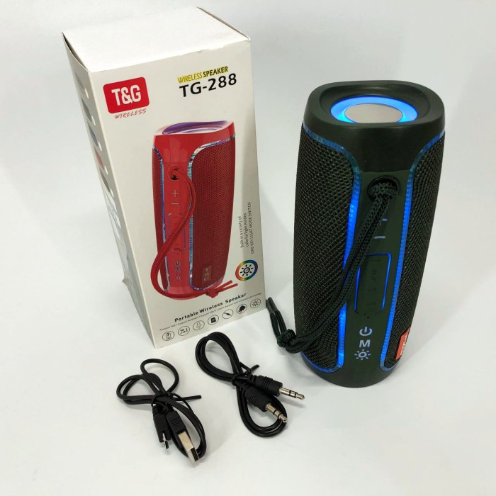 Колонка з підтримкою bluetooth TG288, Блютуз колонка з IA-509 різнокольоровою підсвіткою