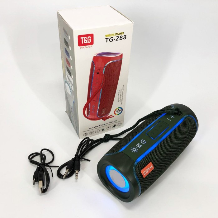 Колонка з підтримкою bluetooth TG288, Блютуз колонка з IA-509 різнокольоровою підсвіткою
