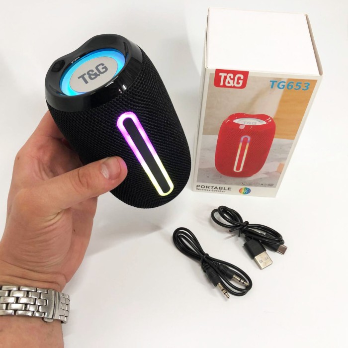 Колонка переносна для музики TG653, Акустичні колонки з блютузом, Колонка Bluetooth бюджетна RA-72
