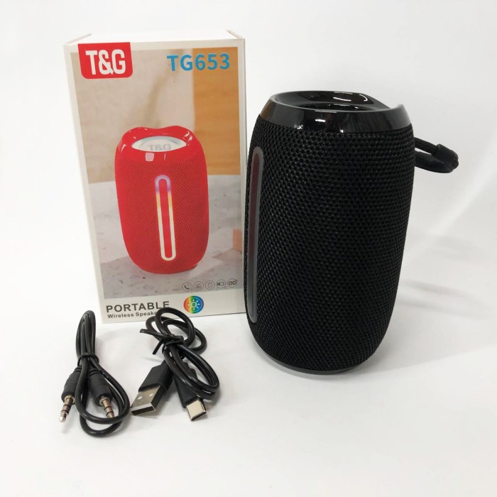 Колонка з підсвічуванням і світловою музикою TG653, Bluetooth колонка для вулиці, Блютуз аудіо приймач YR-42