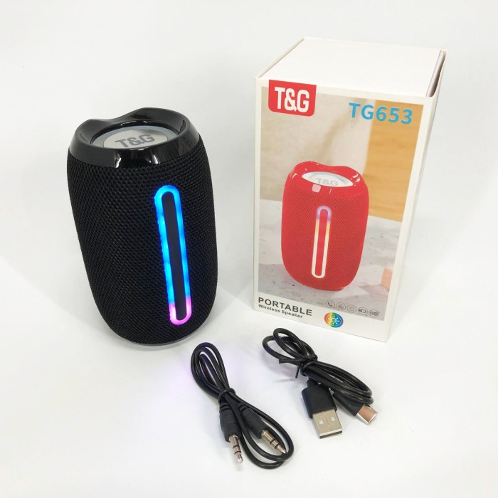 Колонка з підсвічуванням і світловою музикою TG653, Bluetooth колонка для вулиці, Блютуз аудіо приймач YR-42