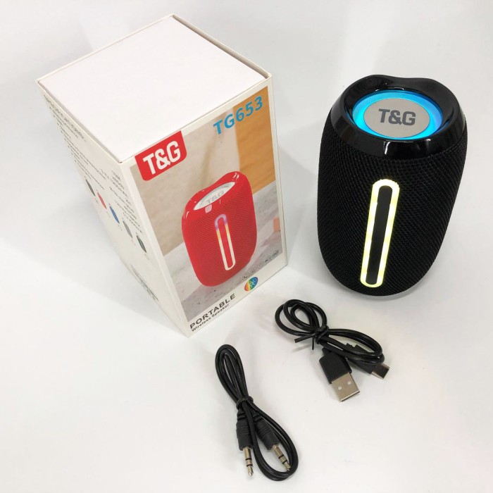 Колонка з підсвічуванням і світловою музикою TG653, Bluetooth колонка для вулиці, Блютуз аудіо приймач YR-42