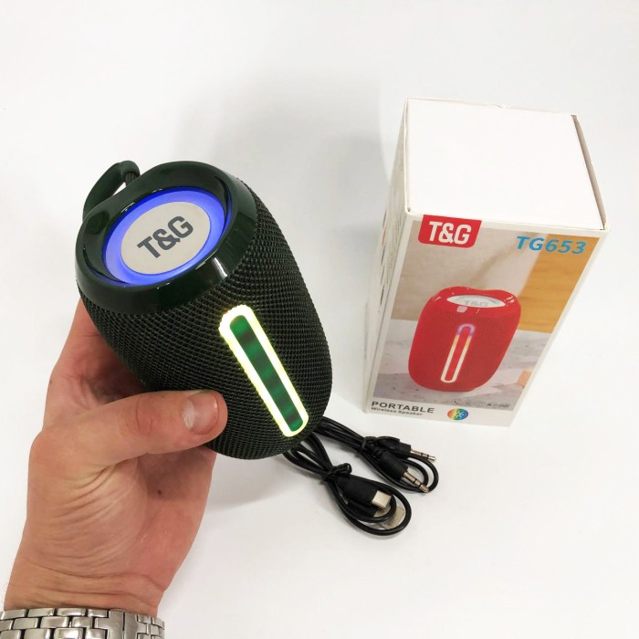 Активні колонки для дому TG653, Колонка акустична для вулиці, Bluetooth колонка радіо на ремені VL-92