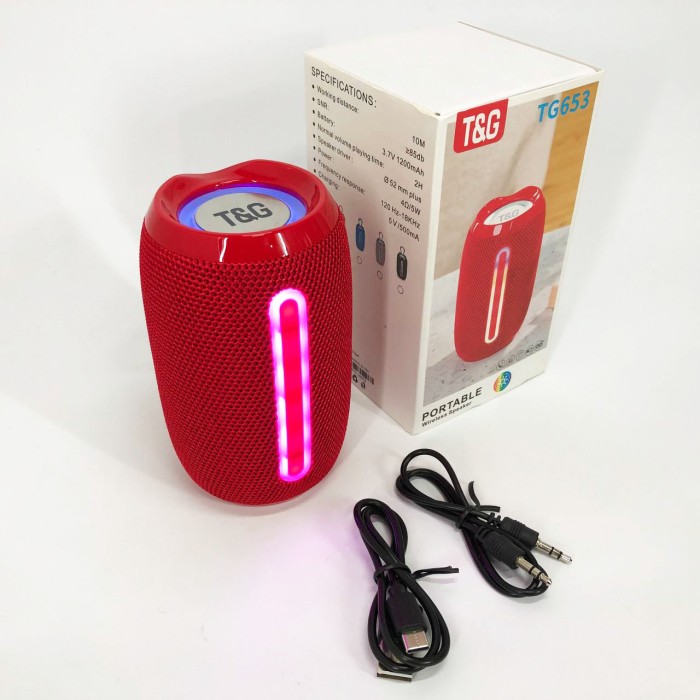 Колонка з ргб підсвічуванням TG653, Bluetooth колонка з освітленням Bluetooth радіоприймачем XM-33