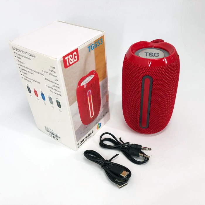 Колонка з ргб підсвічуванням TG653, Bluetooth колонка з освітленням Bluetooth радіоприймачем XM-33