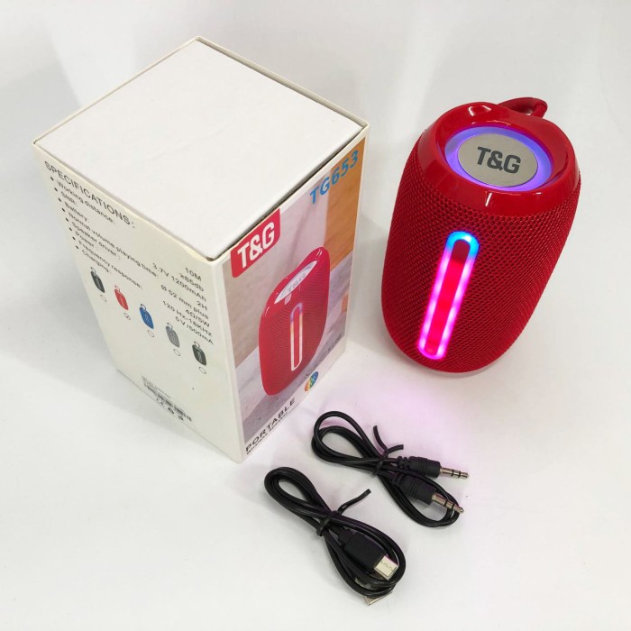 Колонка з ргб підсвічуванням TG653, Bluetooth колонка з освітленням Bluetooth радіоприймачем XM-33