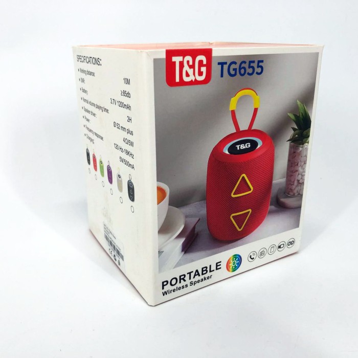 Bluetooth колонка з освітленням TG655, Bluetooth колонка з якісним звуком і підсвічуванням WA-27