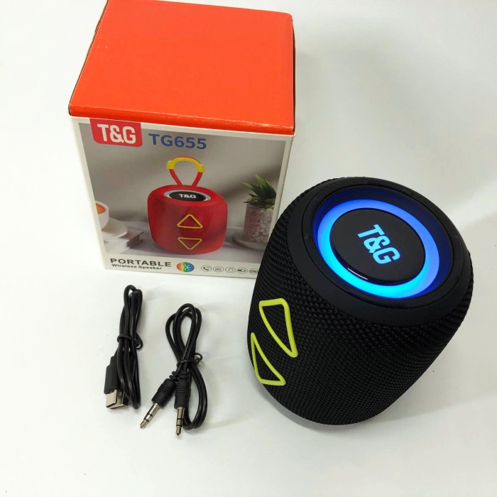Bluetooth колонка з освітленням TG655, Bluetooth колонка з якісним звуком і підсвічуванням WA-27