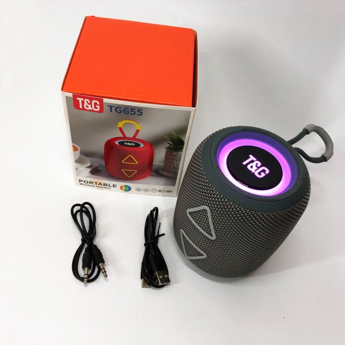 Портативна бездротова колонка з хорошим звуком TG655, Bluetooth колонка з можливістю підключення флешки SQ-97