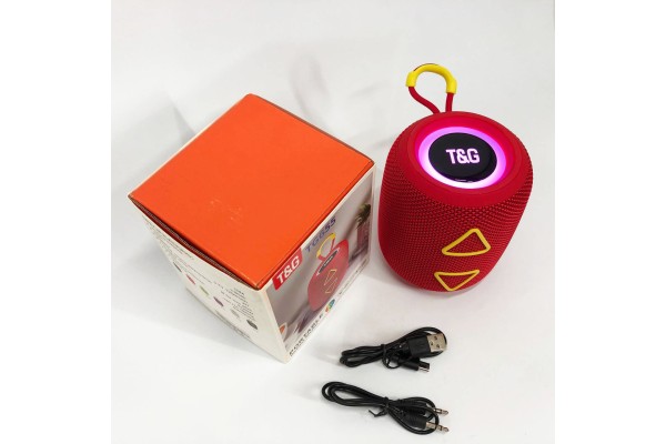 Портативна акустична bluetooth колонка, Стерео колонка переносна з rgb світломузикою OV-56