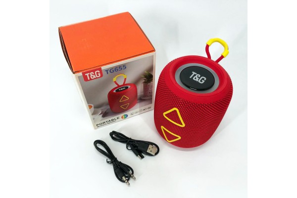 Портативна акустична bluetooth колонка, Стерео колонка переносна з rgb світломузикою OV-56