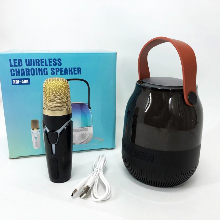 Акустика караоке мікрофон XM-A68, Караоке домашнє дитяче Блютуз мікрофон для домашнього LI-70
