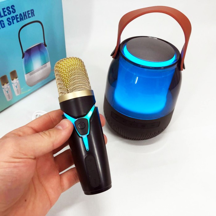 Акустика караоке мікрофон XM-A68, Караоке домашнє дитяче Блютуз мікрофон для домашнього LI-70