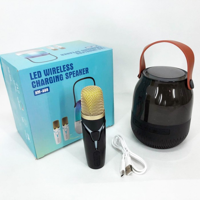 Караоке мікрофон оригінал XM-A68, Дитяче караоке для співу, Дитячий мікрофон bluetooth QW-92