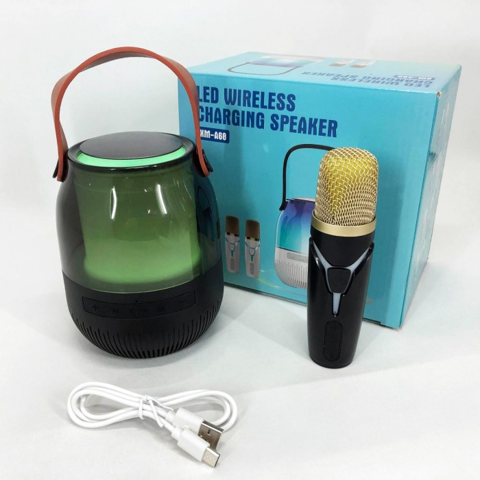 Караоке мікрофон оригінал XM-A68, Дитяче караоке для співу, Дитячий мікрофон bluetooth QW-92