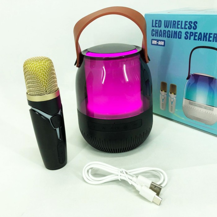 Караоке мікрофон оригінал XM-A68, Дитяче караоке для співу, Дитячий мікрофон bluetooth QW-92