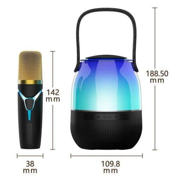 Мікрофон дитячий XM-A68, Караоке мікрофон з bluetooth динаміком, Мікрофон WO-151 музичний бездротовий