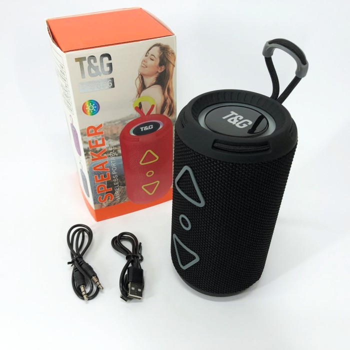 Колонка з підсвічуванням портативна TG656, Колонка з ргб підсвічуванням переносна для музики AY-66