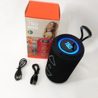 Портативна колонка з led підсвічуванням TG656, Bluetooth стерео колонка з радіо, Блютуз аудіо приймач LI-80