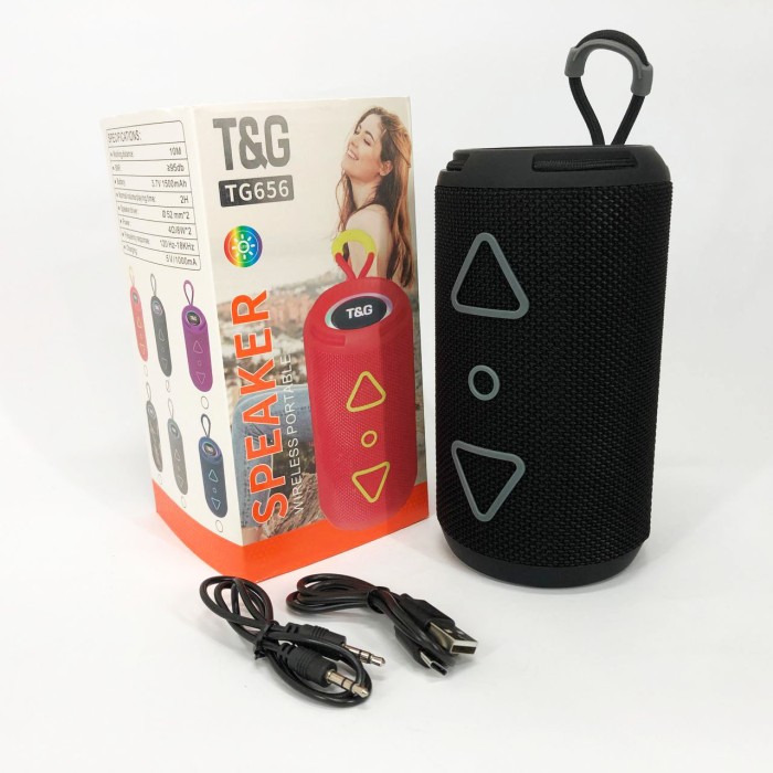 Портативна колонка з led підсвічуванням TG656, Bluetooth стерео колонка з радіо, Блютуз аудіо приймач LI-80