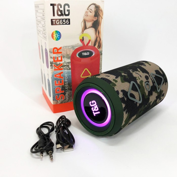 Bluetooth колонка з функцією радіо TG656, Колонка для домашньої вечірки Bluetooth світлодіодна AV-77
