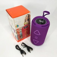 Bluetooth колонка з USB і AUX входом, Портативна колонка зі світлодіодним підсвічуванням CA-39