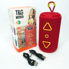 Портативна колонка portable wireless speaker TG656, Портативна блютуз колонка світлодіодна YQ-49