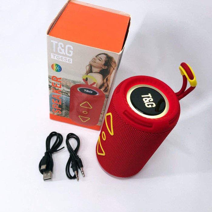 Портативна колонка з Bluetooth TG656, Потужна колонка блютуз з підсвічуванням, Активна ZN-643 блютуз колонка