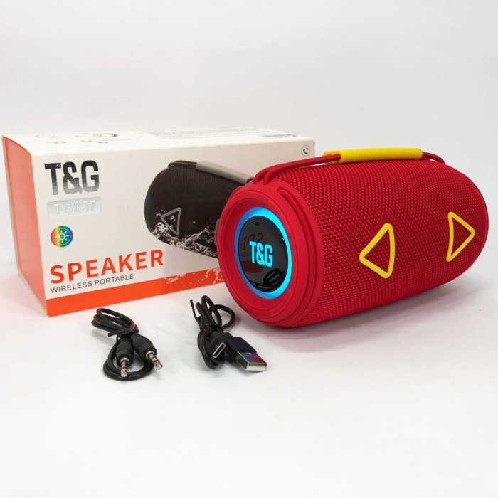 Bluetooth стерео колонка з радіо TG657, Гучна блютуз колонка, Колонка з входом CG-306 і мікрофоном