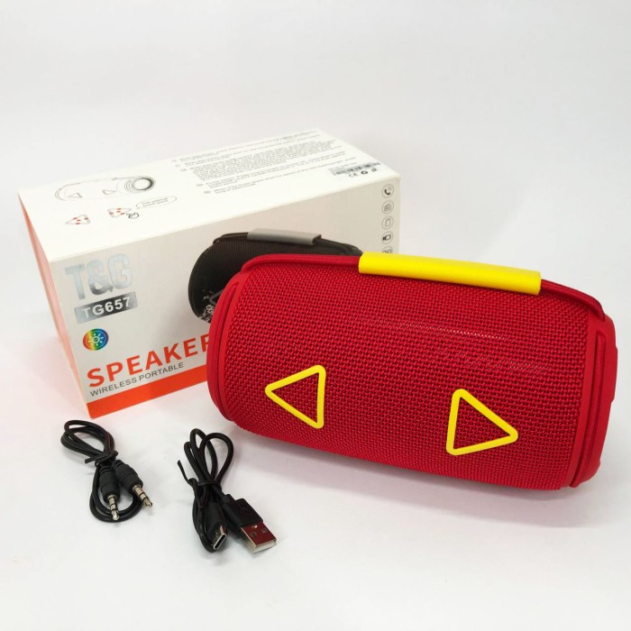 Bluetooth стерео колонка з радіо TG657, Гучна блютуз колонка, Колонка з входом CG-306 і мікрофоном