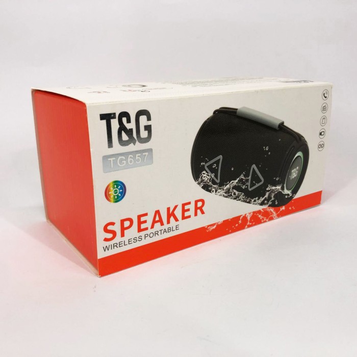Bluetooth стерео колонка з радіо TG657, Гучна блютуз колонка, Колонка з входом CG-306 і мікрофоном