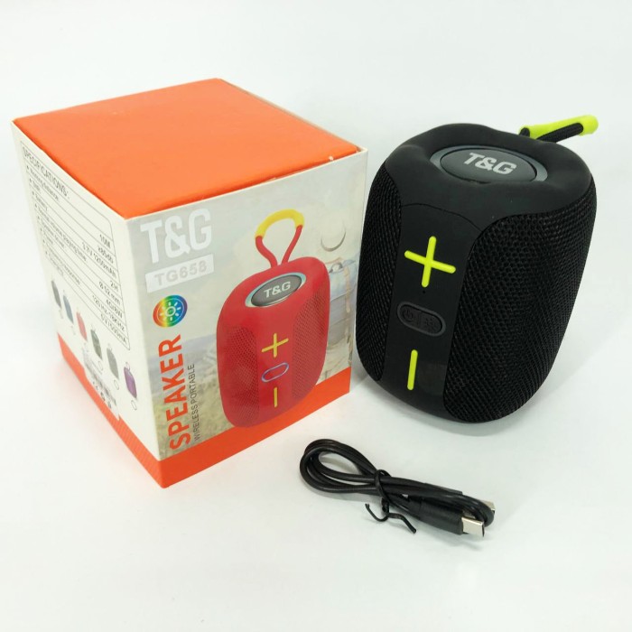 Портативна колонка для пк TG658, Bluetooth колонка з вбудованим світлодіодним підсвічуванням EL-43