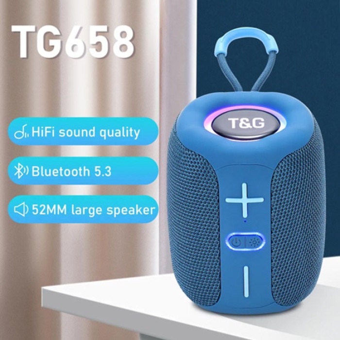 Блютуз-колонка з можливістю під'єднання флешки TG658, Блютуз колонка з JE-771 хорошим звуком