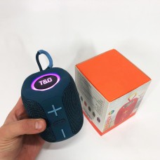 Музична колонка з блютузом і флешкою TG658, Колонка на акумуляторі маленька блютуз світлова SG-21