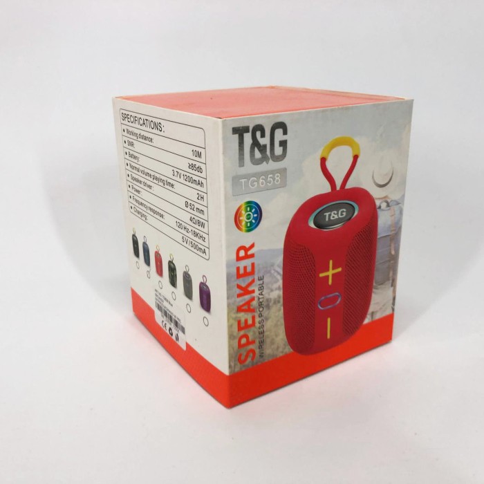 Музична колонка з блютузом і флешкою TG658, Колонка на акумуляторі маленька блютуз світлова SG-21