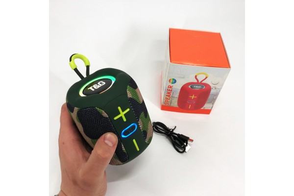 Bluetooth колонка з led підсвічуванням TG658, Колонка на акумуляторі маленька Блютуз для пляжу LX-81